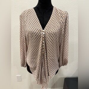 Mary Zaide Elegant Button-Down Women's Blouse NWT